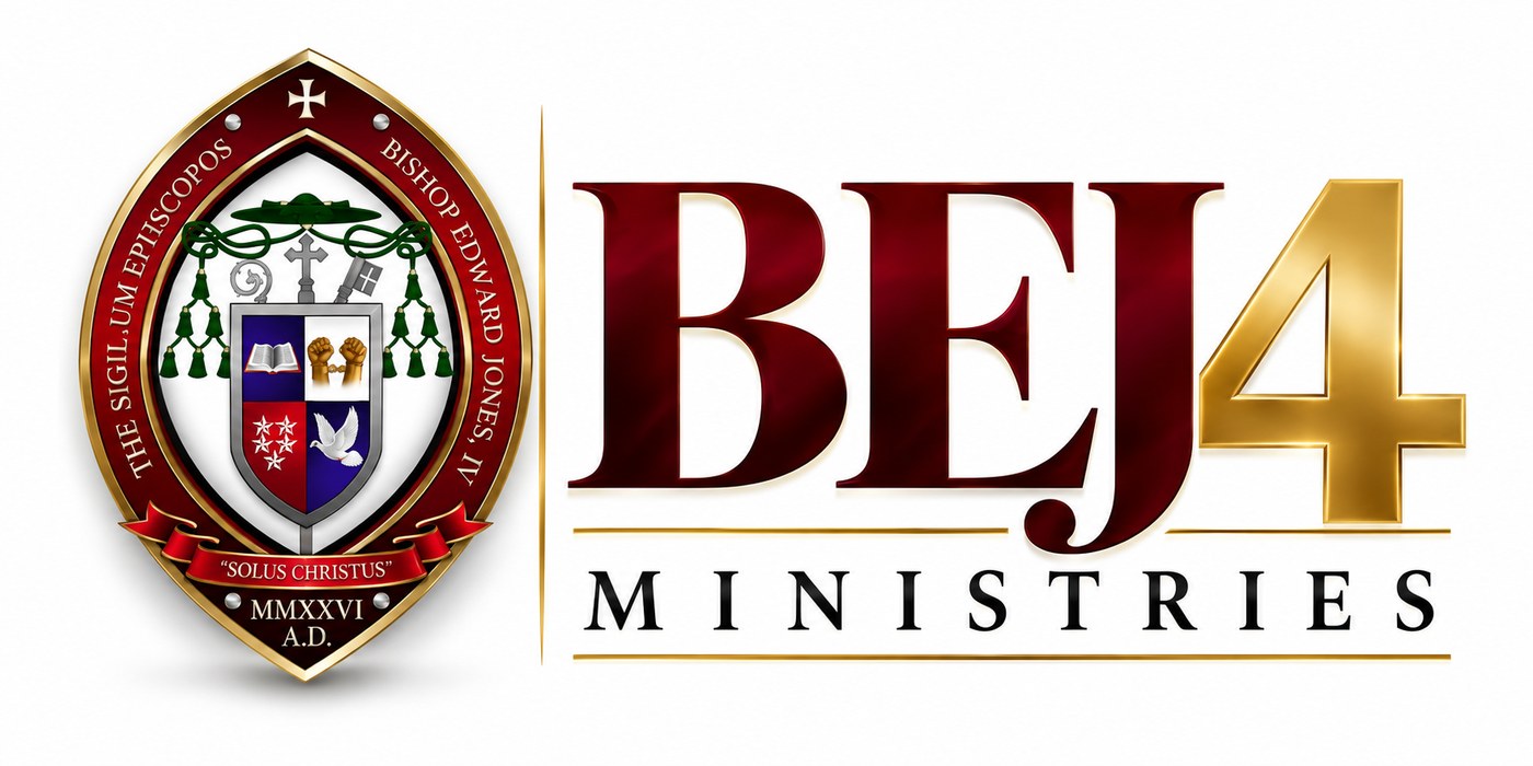 BEJ4 Ministries, with the episcopal seal of Bishop Edward Jones, IV