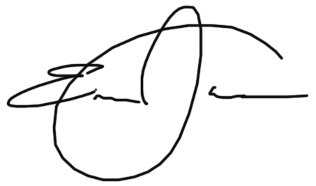 Signature of Pastor Edward Jones IV